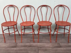 Pamono Vintage Italian Iron Garden Chairs, 1950s, Set of 4 Sale