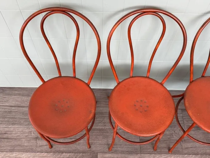 Pamono Vintage Italian Iron Garden Chairs, 1950s, Set of 4 Sale