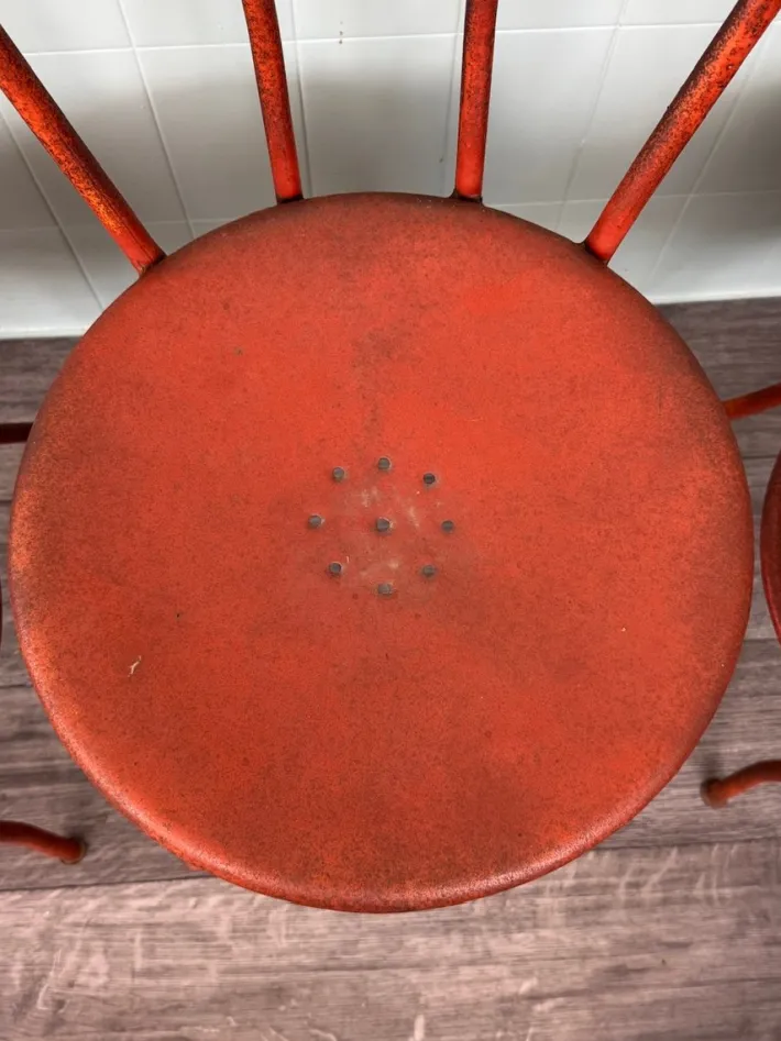 Pamono Vintage Italian Iron Garden Chairs, 1950s, Set of 4 Sale