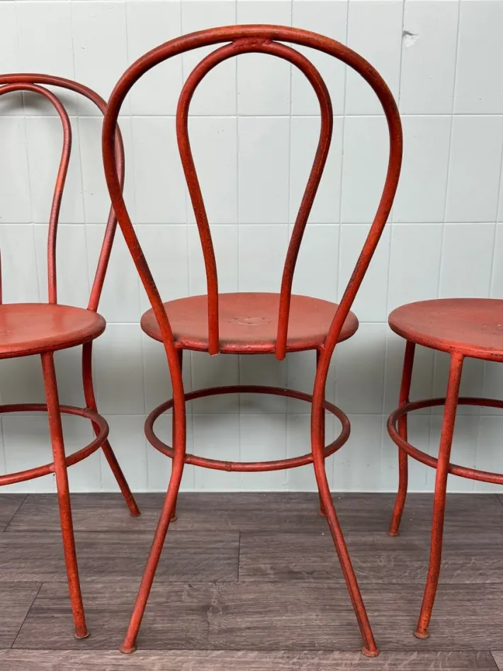 Pamono Vintage Italian Iron Garden Chairs, 1950s, Set of 4 Sale