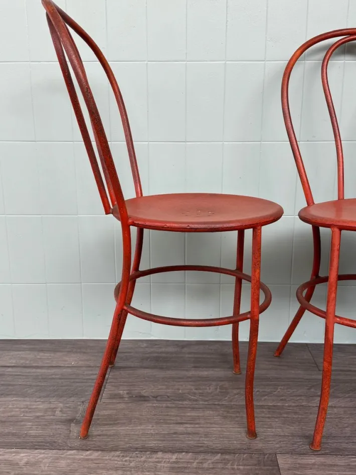 Pamono Vintage Italian Iron Garden Chairs, 1950s, Set of 4 Sale