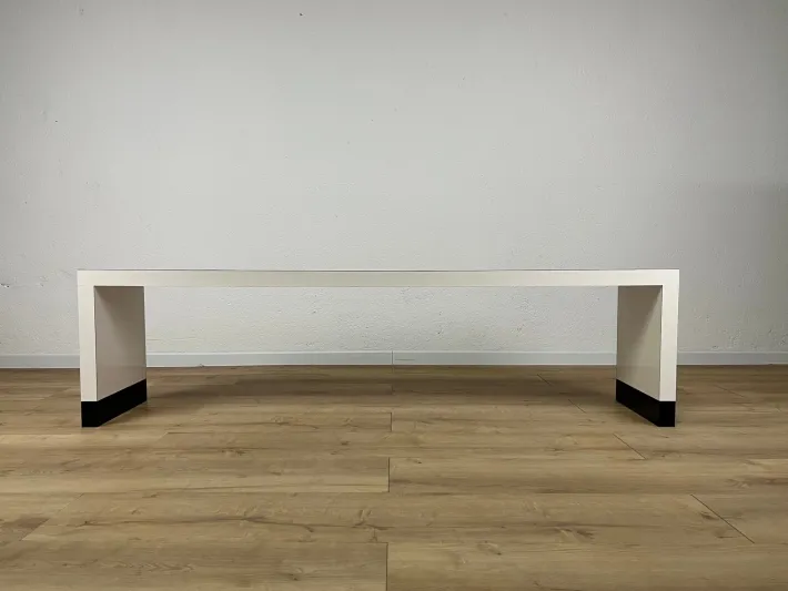 Pamono Vintage Italian Laminated Wood Bench, 1980s Outlet