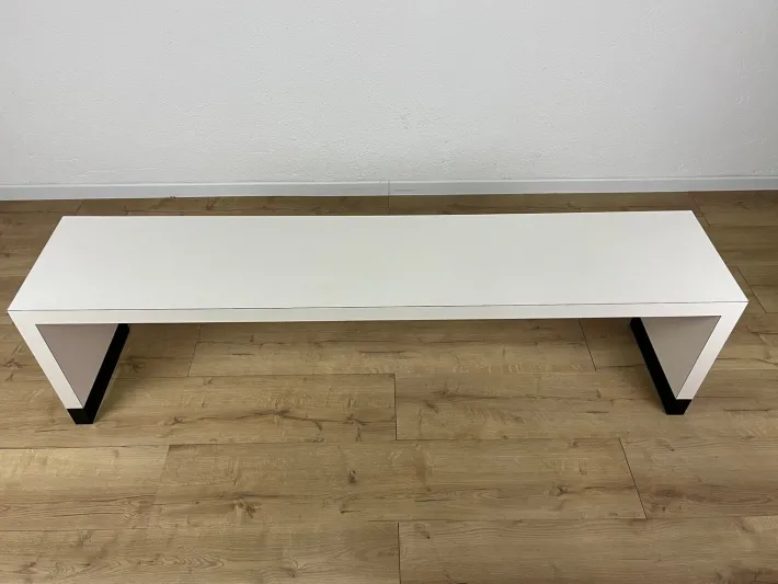 Pamono Vintage Italian Laminated Wood Bench, 1980s Outlet