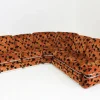 Pamono Vintage Italian Modular Sofa in Orange Velvet, 1970s, Set of 5 Clearance