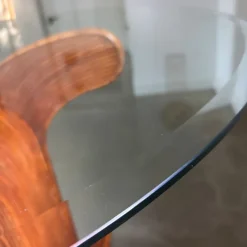 Pamono Vintage Italian Round Dining Table from Vivai Del Sud, 1970s Outlet