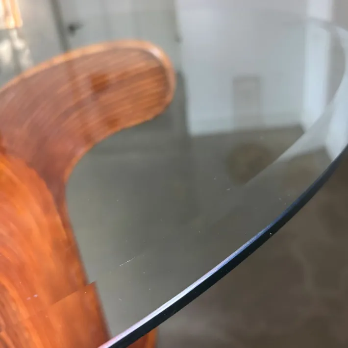 Pamono Vintage Italian Round Dining Table from Vivai Del Sud, 1970s Outlet