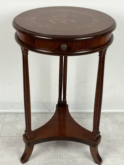 Pamono Vintage Italian Round Table with Drawer, 1980s Sale