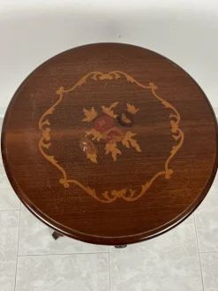 Pamono Vintage Italian Round Table with Drawer, 1980s Sale