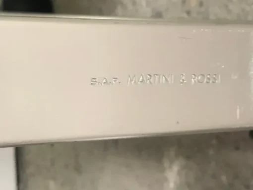 Pamono Vintage Italian Service Table in Aluminum by Martini and Rossi, 1960s New