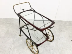Pamono Vintage Italian Serving Trolley attributed to Cesare Lacca, 1950s Discount