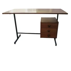 Pamono Vintage Italian Teak Desk, 1970s New