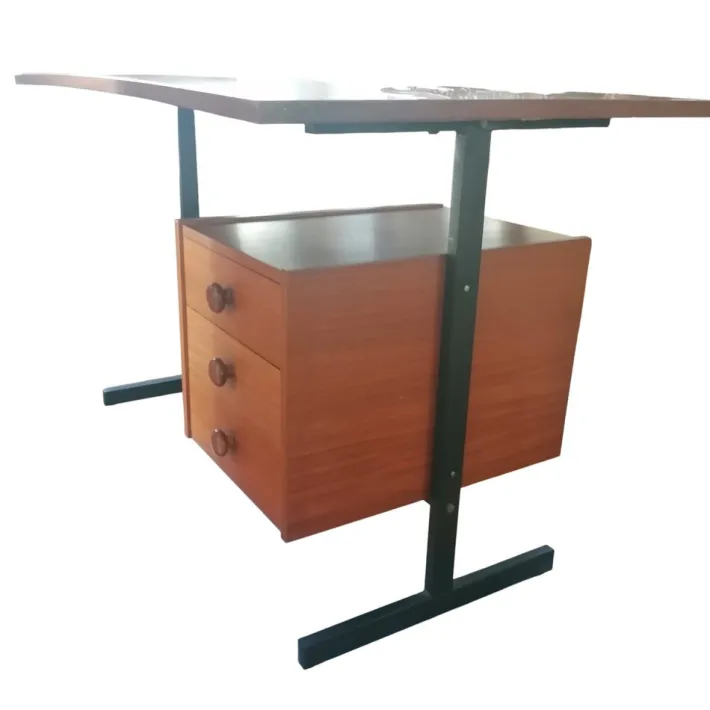 Pamono Vintage Italian Teak Desk, 1970s New