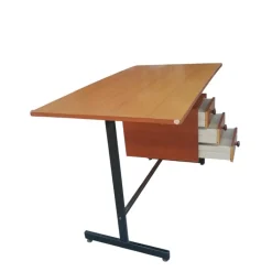 Pamono Vintage Italian Teak Desk, 1970s New