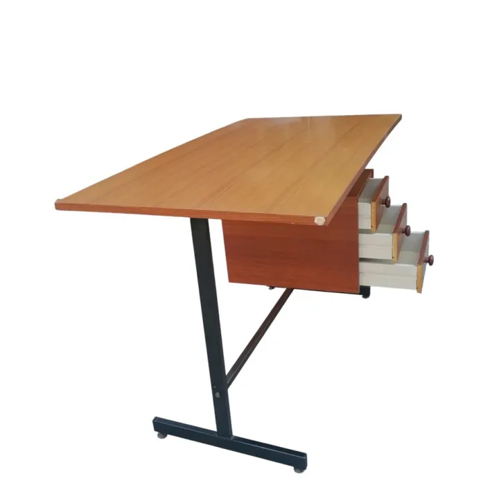 Pamono Vintage Italian Teak Desk, 1970s New
