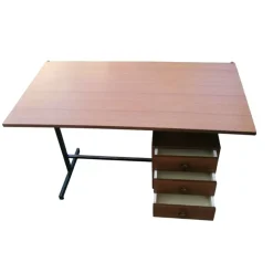 Pamono Vintage Italian Teak Desk, 1970s New