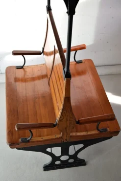 Pamono Vintage Italian Train Bench, 1920s Best