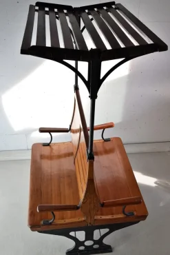 Pamono Vintage Italian Train Bench, 1920s Best