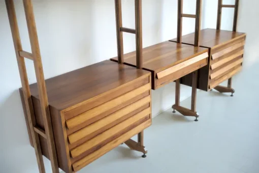 Pamono Vintage Italian Walnut Bookcase, 1955 Sale