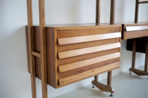 Pamono Vintage Italian Walnut Bookcase, 1955 Sale