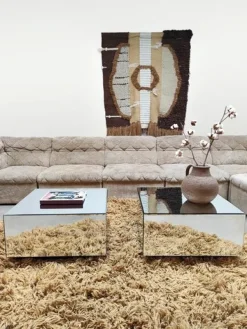 Pamono Vintage Ivory Beige Modular Sofa from Laauser, 1970s, Set of 7