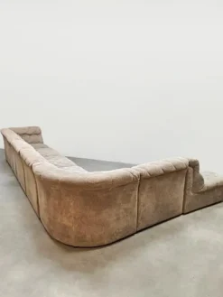 Pamono Vintage Ivory Beige Modular Sofa from Laauser, 1970s, Set of 7