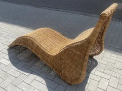 Pamono Vintage Karlskrona Wicker Chaise Lounge by Carl Öjerstam for Ikea New