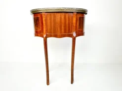 Pamono Vintage Kidney-Shaped Side Table with Brass Details