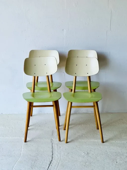 Pamono Vintage Kitchen Chairs from Ton, 1960s, Set of 4 Outlet