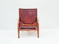 Pamono Vintage KK47000 Safari Chair in Leather by Kaare Klint for Rud Rasmussen, Denmark, 1930s Best