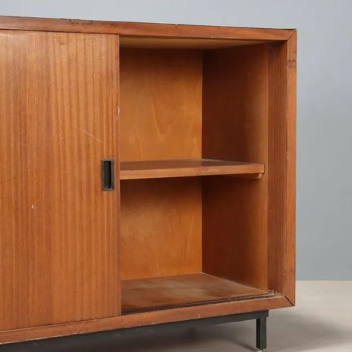 Pamono Vintage Laminate and Teak Veneer Cupboard, Italy, 1960s Online