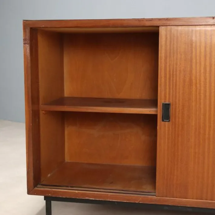 Pamono Vintage Laminate and Teak Veneer Cupboard, Italy, 1960s Online