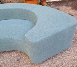 Pamono Vintage Lara Sofa in Sky Blue Boucle by Roberto Pamio for Stilwood, 1970s Hot