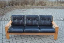 Pamono Vintage Leather Bonanza Sofa by Esko Pajamies for Asko Outlet