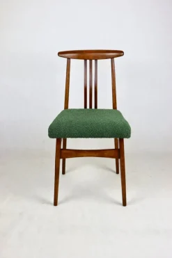 Pamono Vintage Loft Chair in Green Bouclé, 1970s Discount
