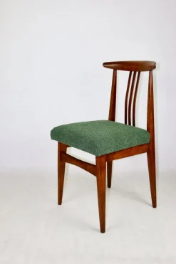 Pamono Vintage Loft Chair in Green Bouclé, 1970s Discount