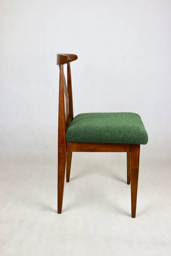 Pamono Vintage Loft Chair in Green Bouclé, 1970s Discount