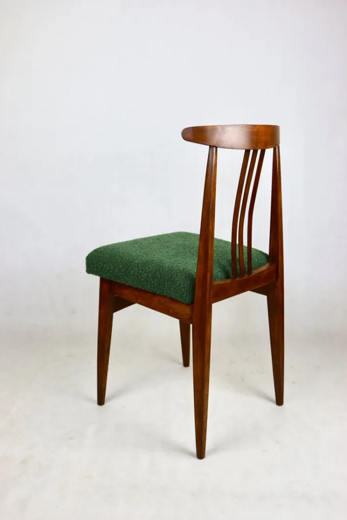 Pamono Vintage Loft Chair in Green Bouclé, 1970s Discount