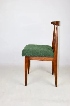 Pamono Vintage Loft Chair in Green Bouclé, 1970s Discount