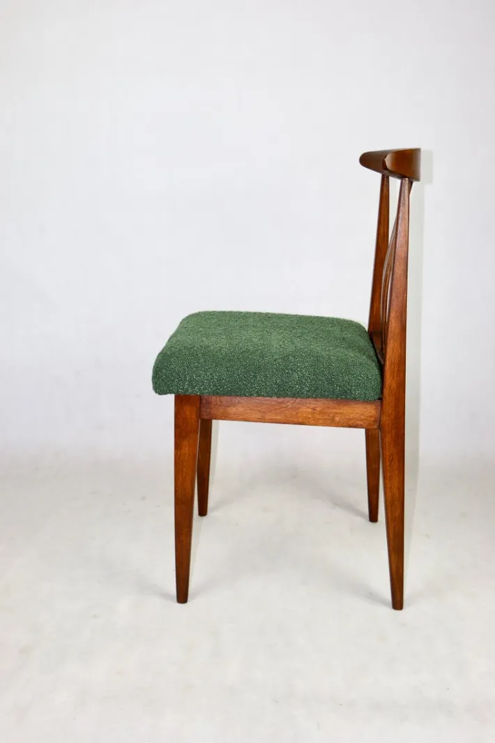 Pamono Vintage Loft Chair in Green Bouclé, 1970s Discount