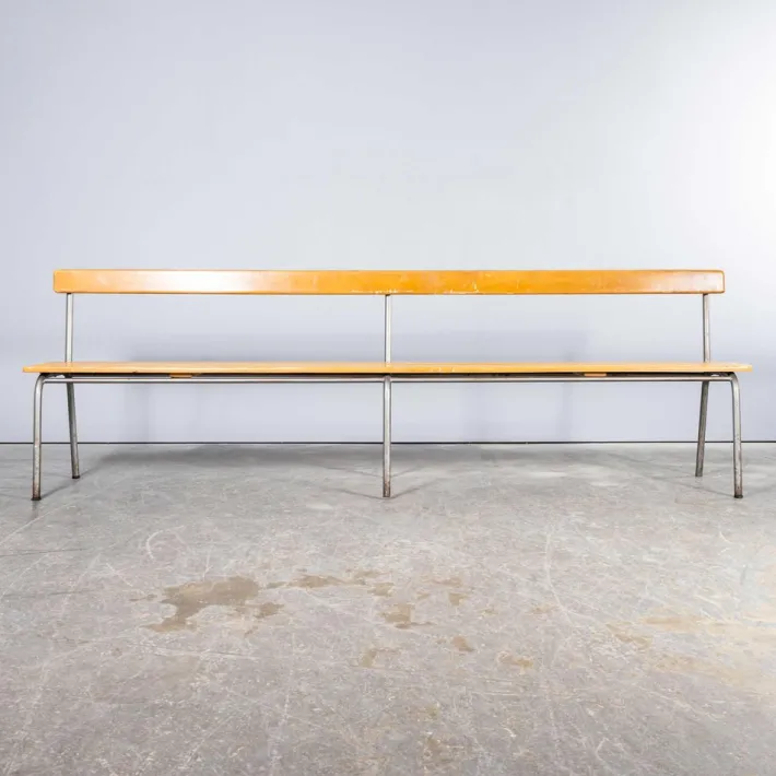 Pamono Vintage Long Bench, 1950s New