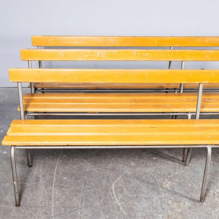Pamono Vintage Long Bench, 1950s New