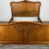 Pamono Vintage Louis XV French Double Bed in Oak Sale