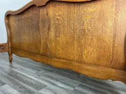 Pamono Vintage Louis XV French Double Bed in Oak Sale
