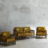 Pamono Vintage Lounge Chairs and Sofa, 1980s, Set of 3