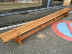 Pamono Vintage Mahogany Gymnastics Bench, 1950s Discount