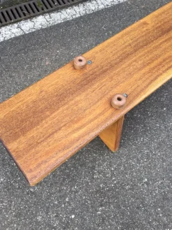 Pamono Vintage Mahogany Gymnastics Bench, 1950s Discount