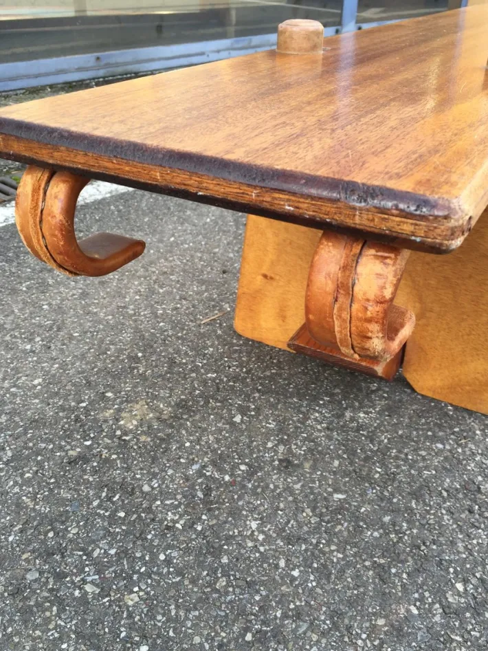 Pamono Vintage Mahogany Gymnastics Bench, 1950s Discount
