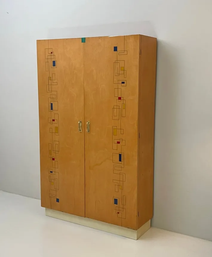 Pamono Vintage Maple Wardrobe, 1950s