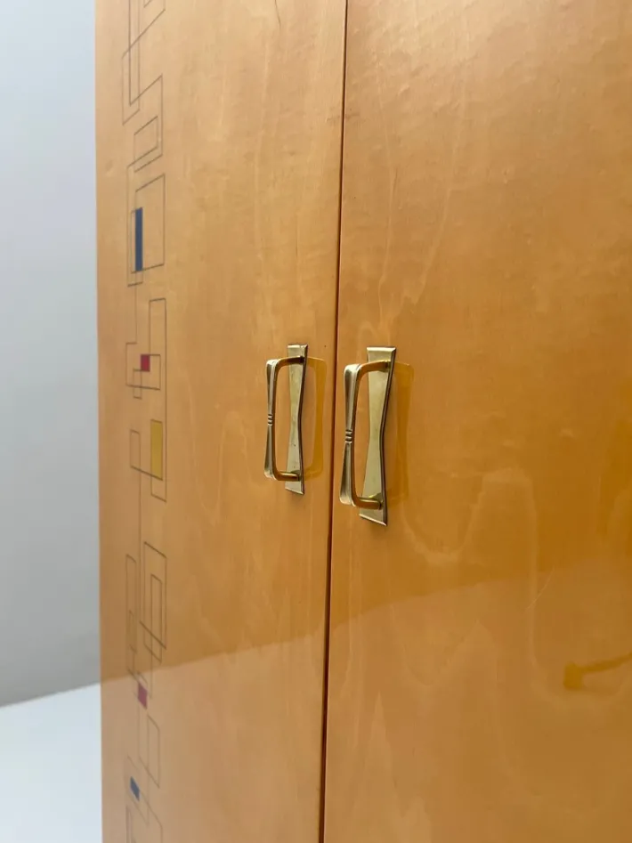 Pamono Vintage Maple Wardrobe, 1950s