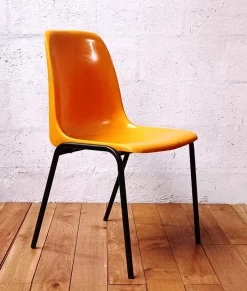Pamono Vintage Meeting Chair in Orange Plastic Online